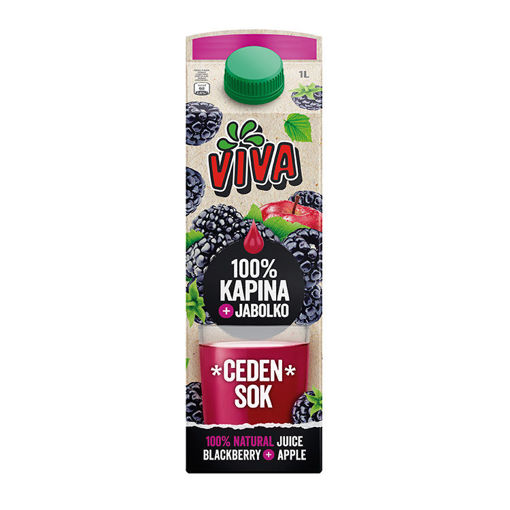 Picture of Viva Juice Blackberry & Apple 100% 1L Pressed Juice